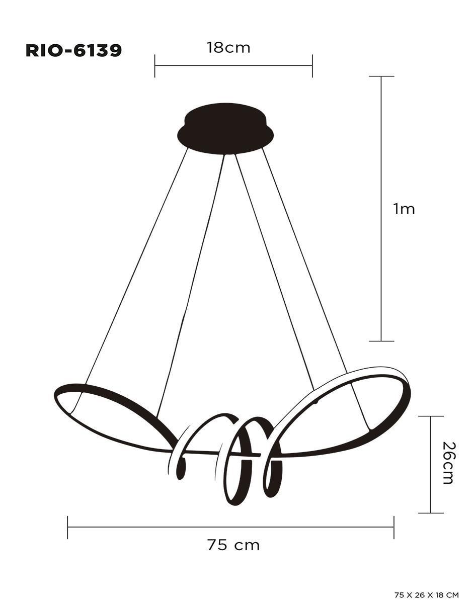 Lámpara led Rio 5