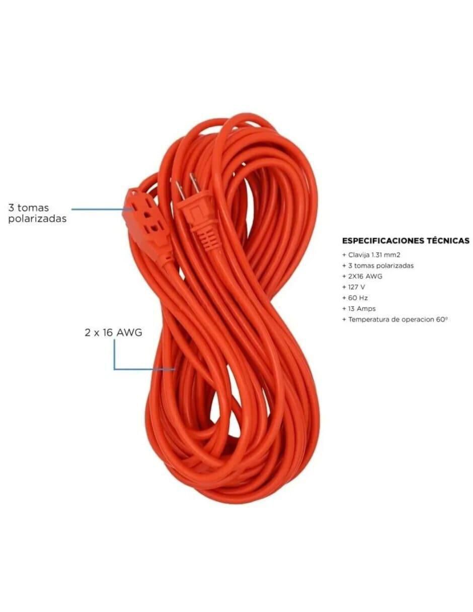 Extensión eléctrica 10 m 3