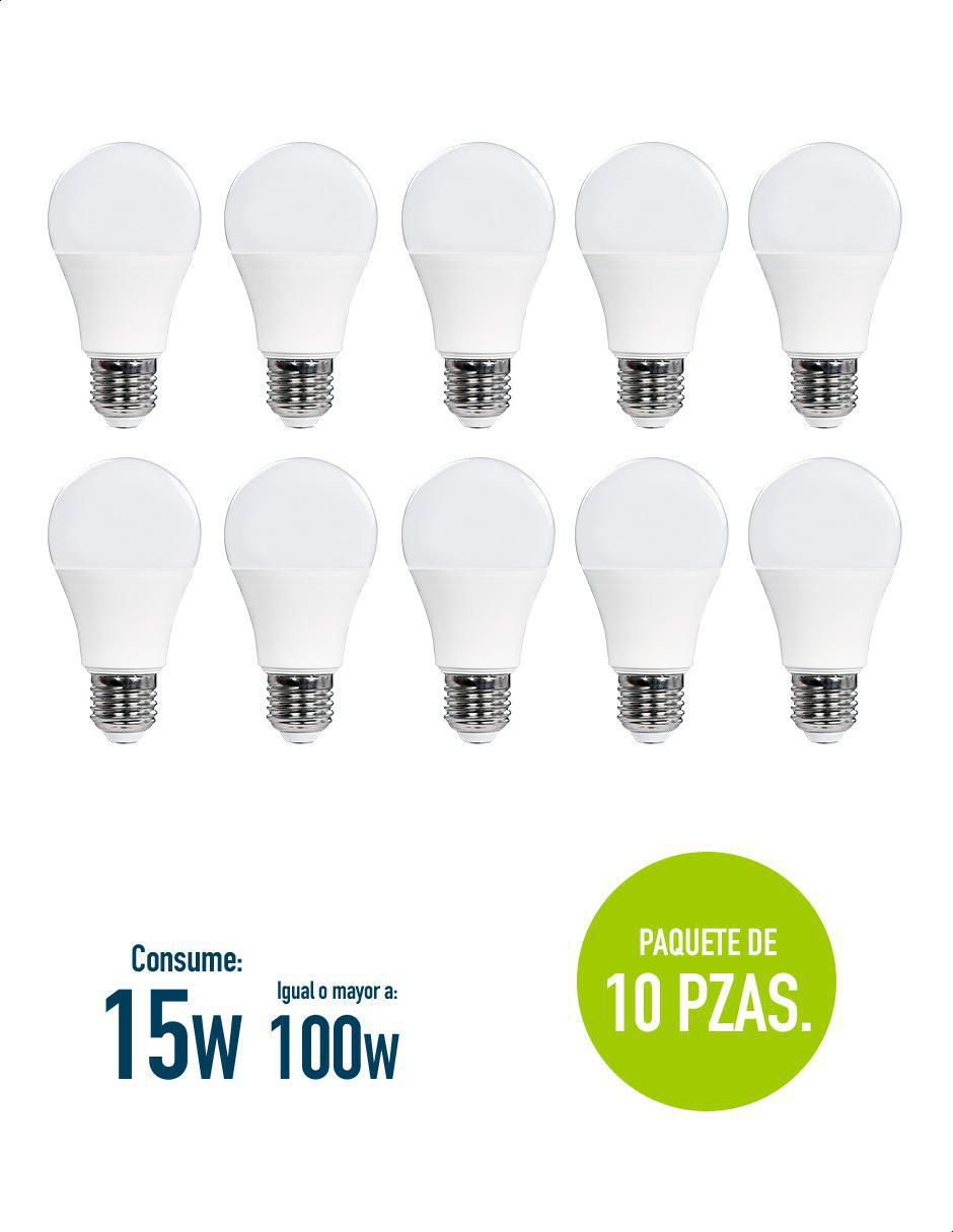 Foco LED 15 W de consumo 1290 lúmenes 2
