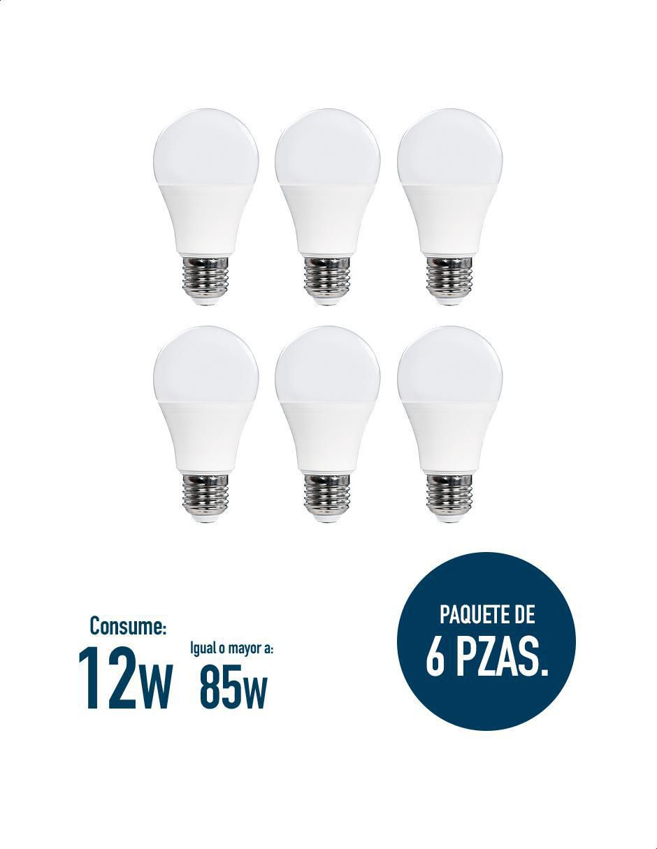 Foco LED 9W de consumo 60W de iluminación 80 lúmenes 2