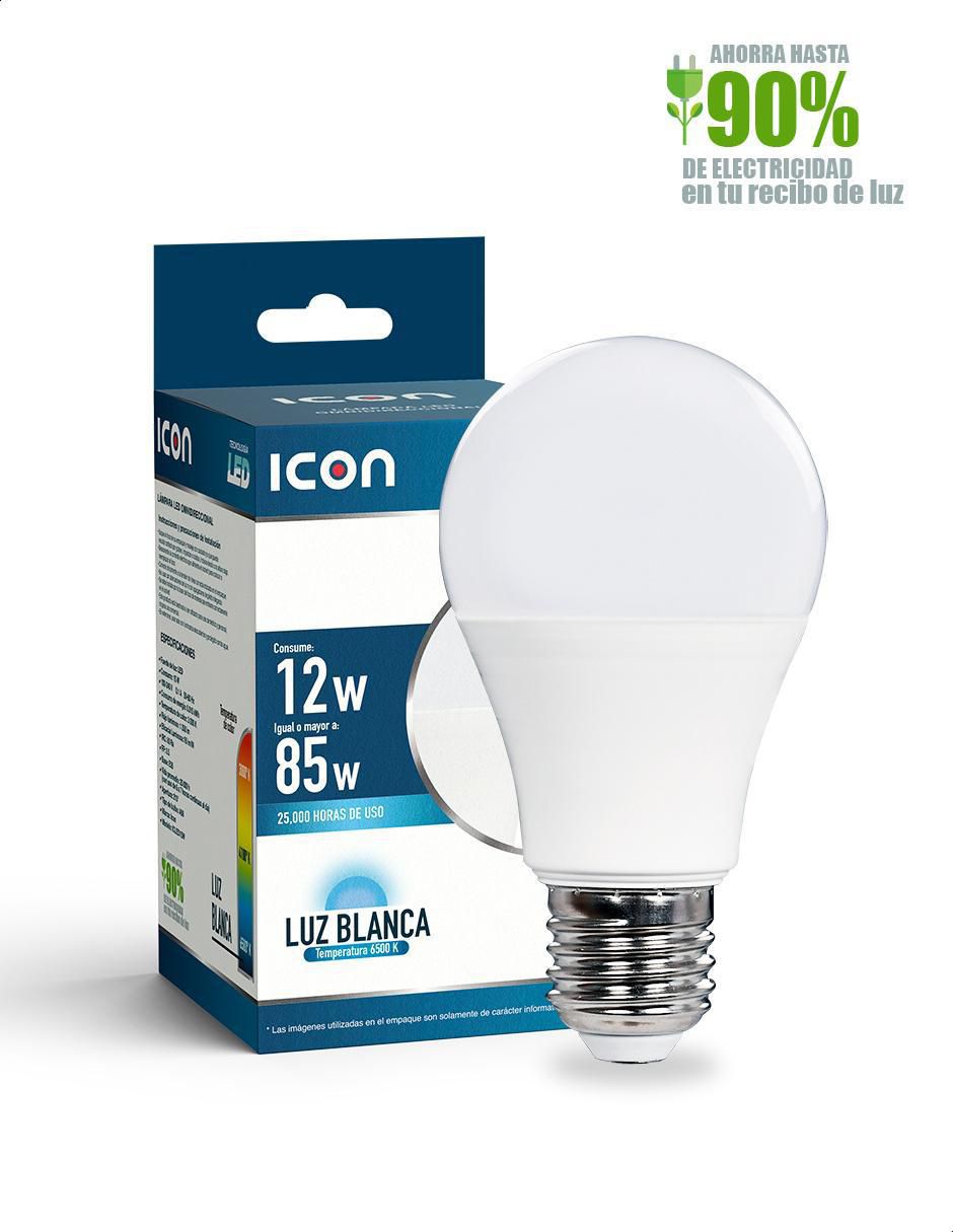 Foco LED 9W de consumo 60W de iluminación 80 lúmenes 3