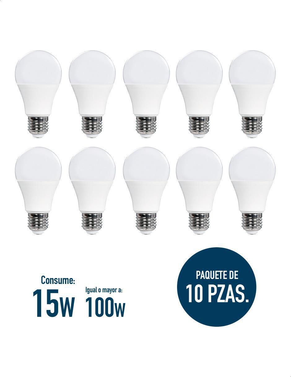 Foco LED 15W de consumo 100W de iluminación 1350 lúmenes 2