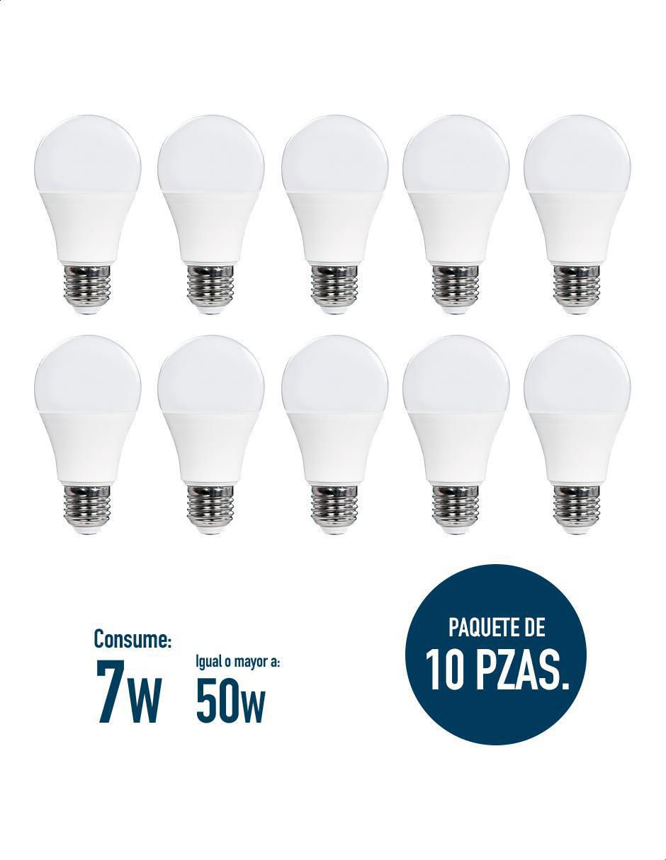 Foco LED 7W de consumo 50W de iluminación 665 lúmenes 2