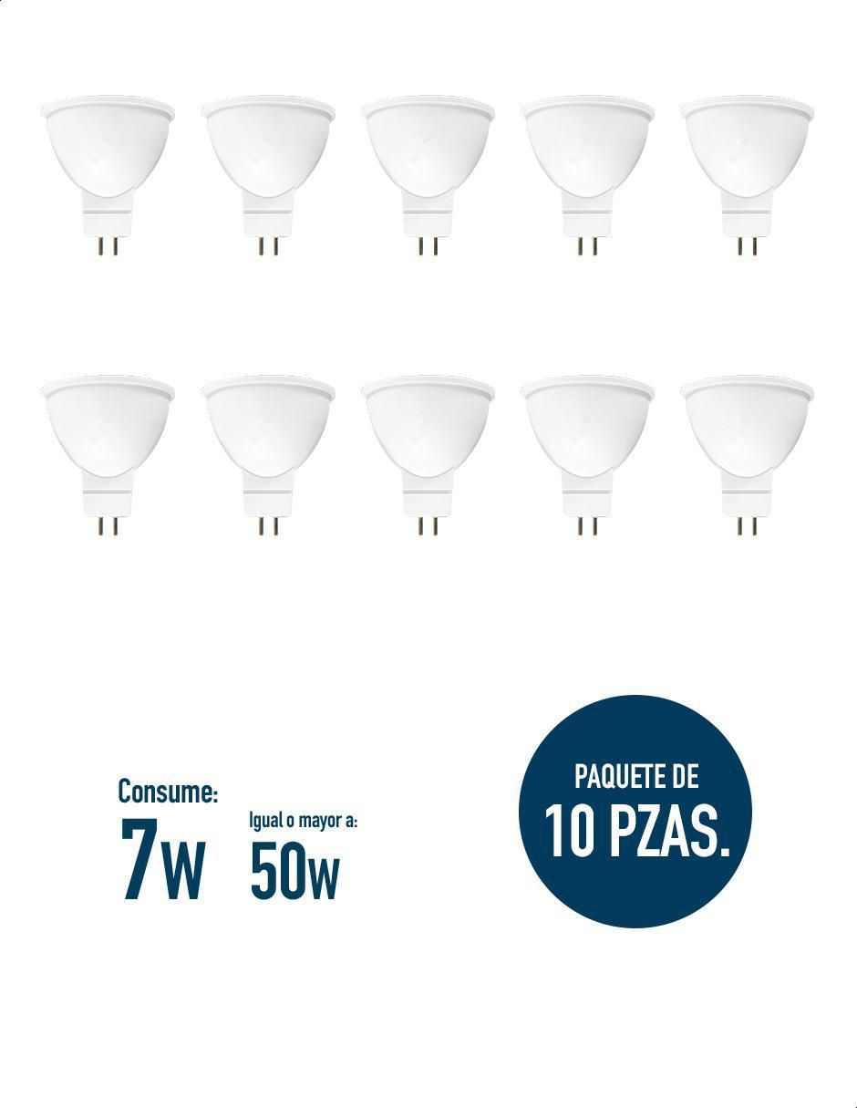 Foco LED 7W de consumo 50W de iluminación 580 lúmenes 2