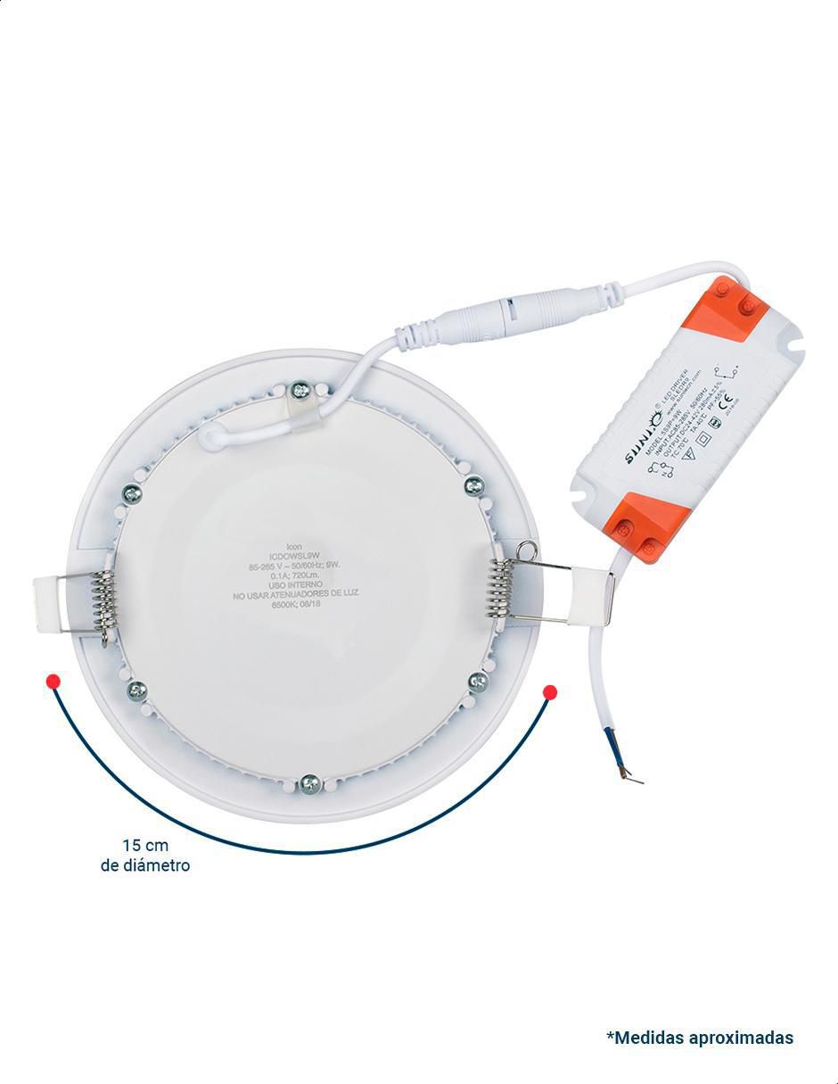 Foco LED 9W de consumo 60W de iluminación 720 lúmenes 4