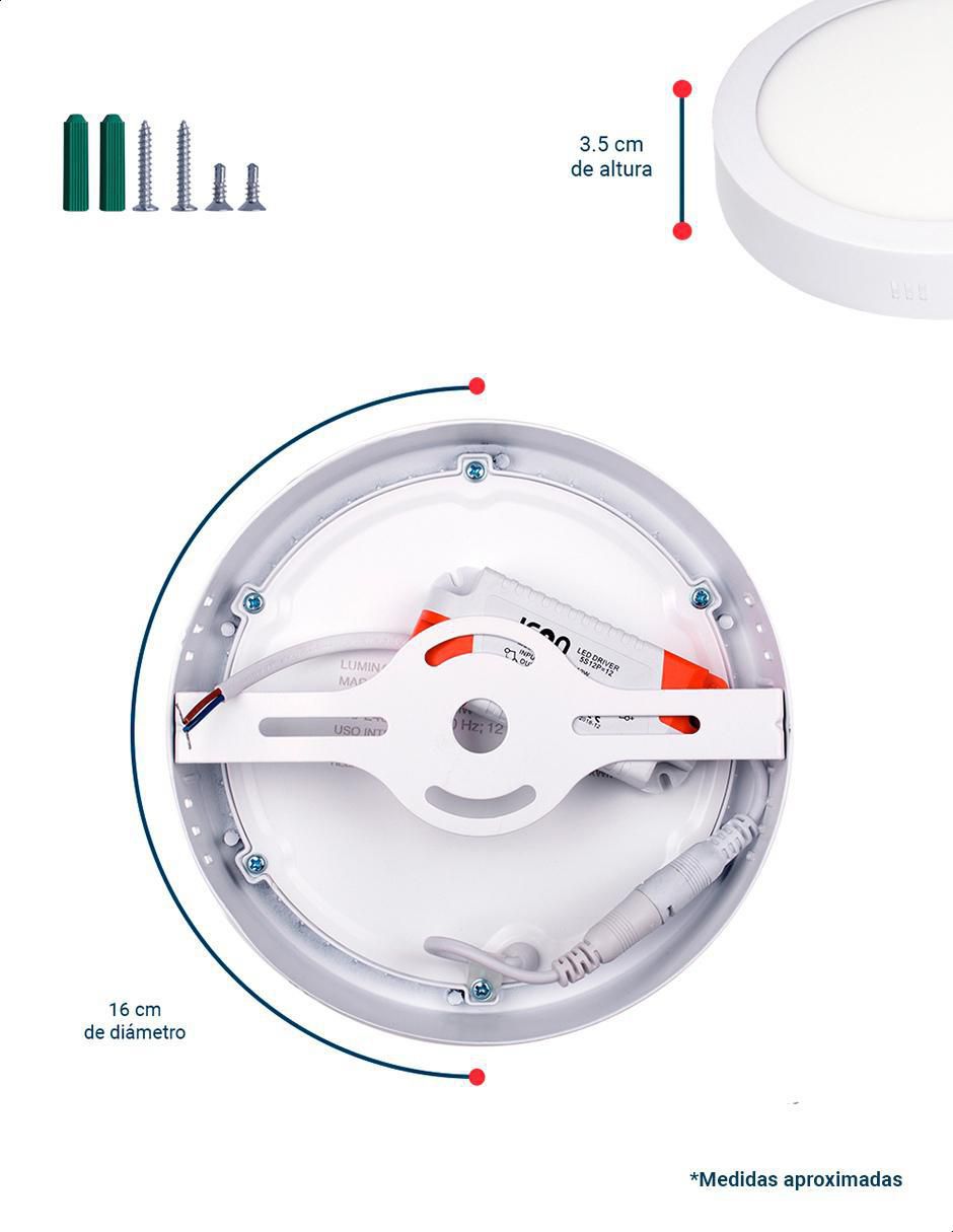 Foco LED 12W de consumo 75W de iluminación 950 lúmenes 3