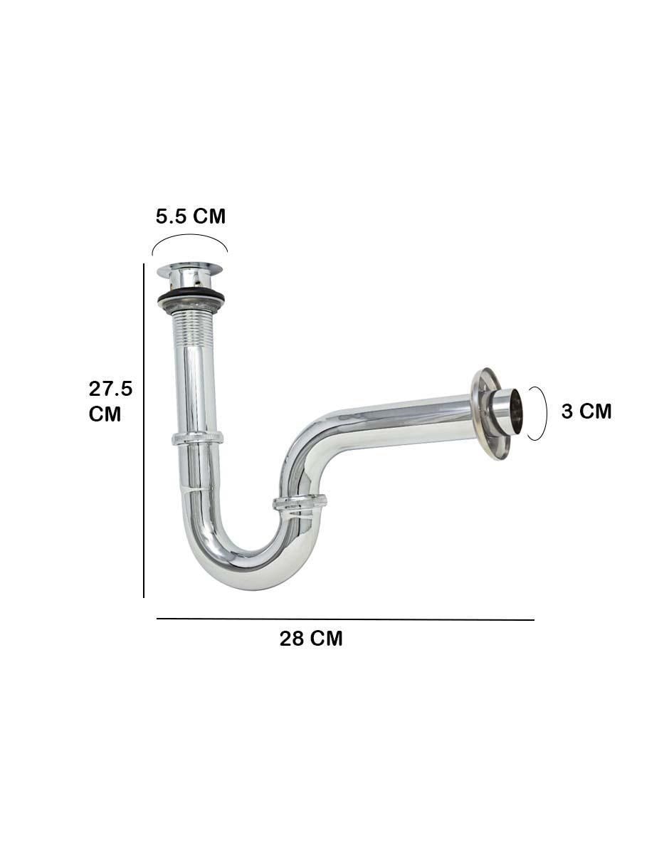Céspol para lavabo de acero