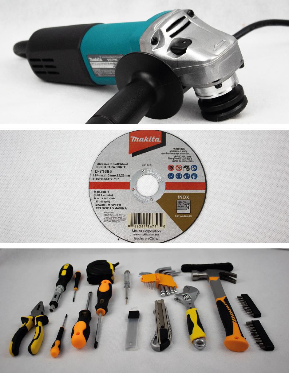 Esmeriladora Angular de 7 GA7020 Makita + 5 Discos Gratis – Centro de  Herramientas y Servicio