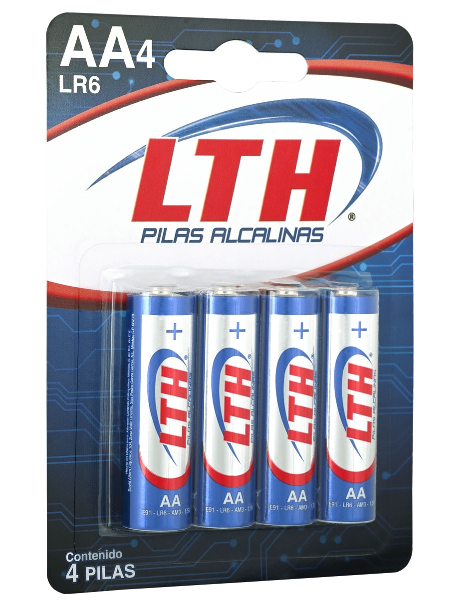 Set de 4 pilas AA alcalinas 1.5 V 2
