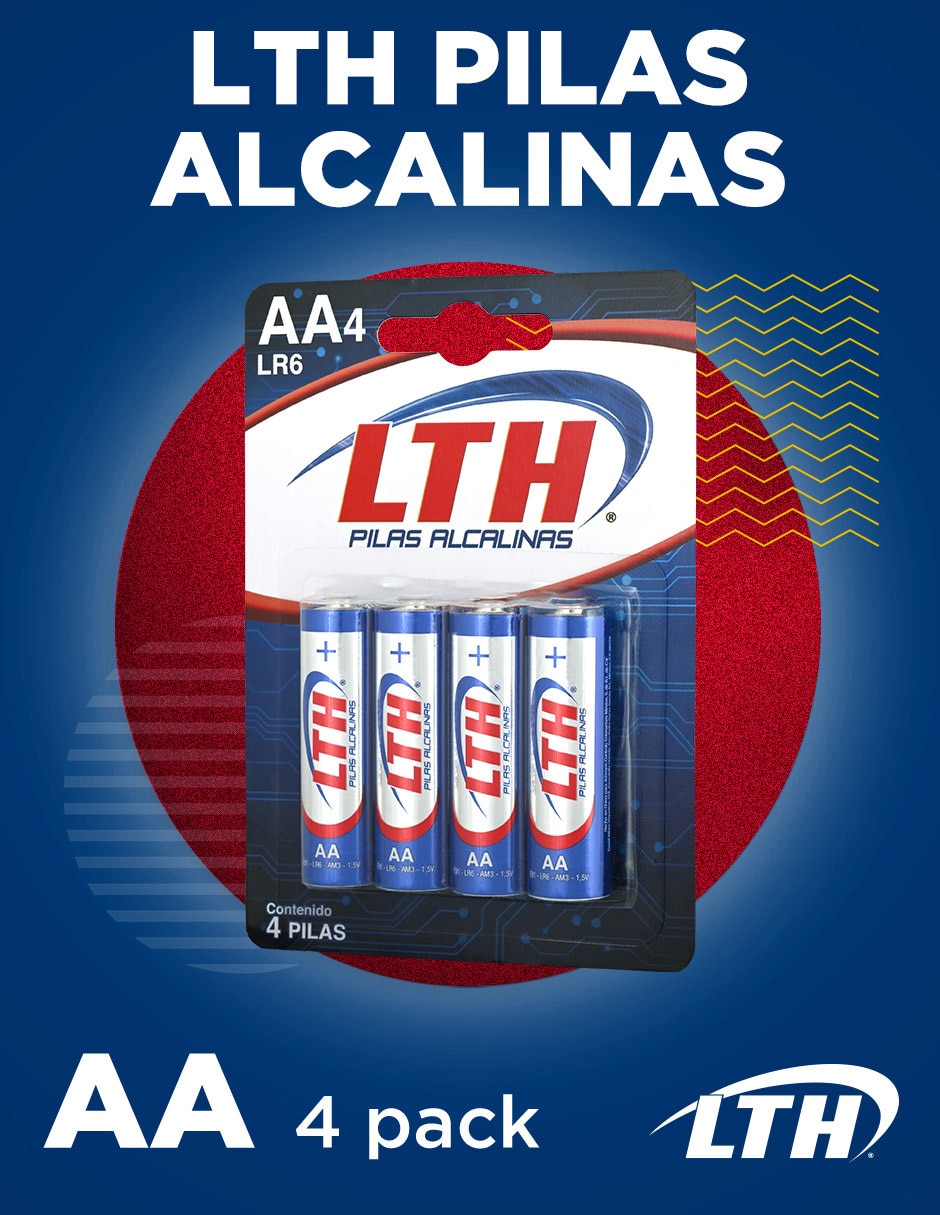 Set de 4 pilas AA alcalinas 1.5 V 4