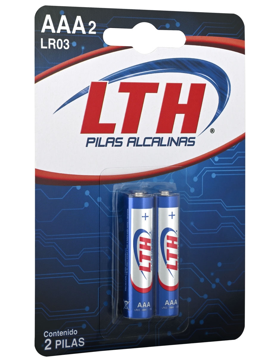 Set de 2 pilas AAA alcalinas 1.5 V 2