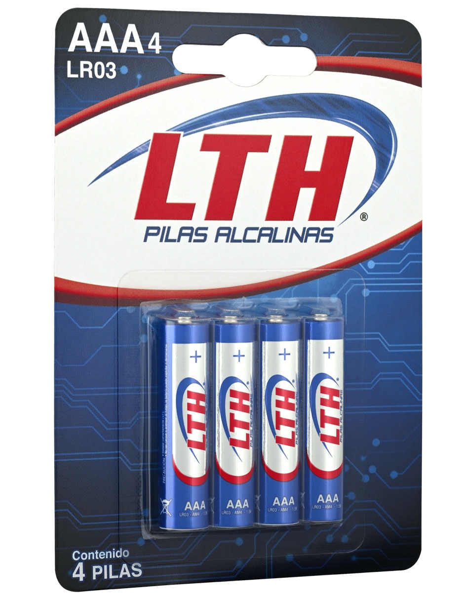 Set de 4 pilas AAA alcalinas 1.5 V 2