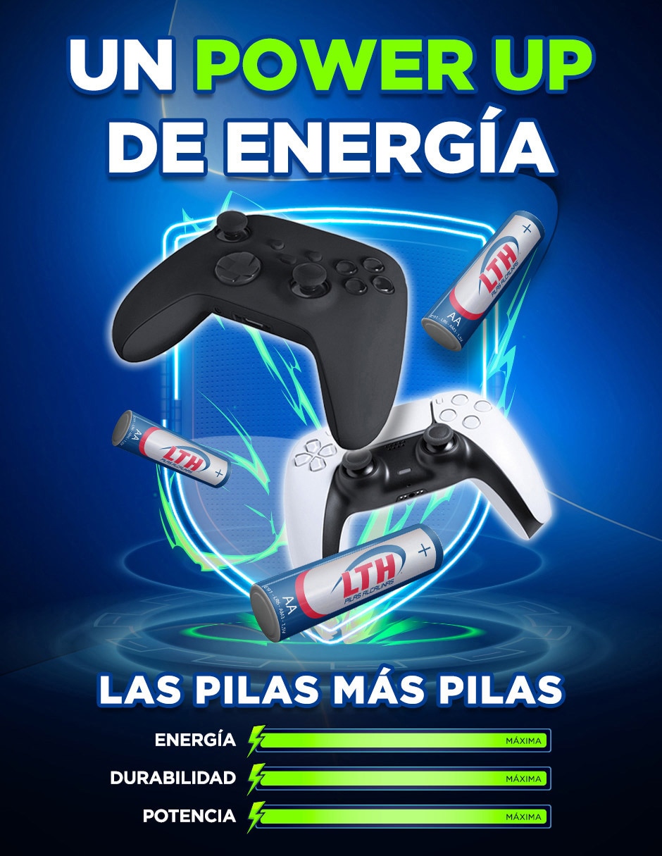 Set de 4 pilas AAA alcalinas 1.5 V 5