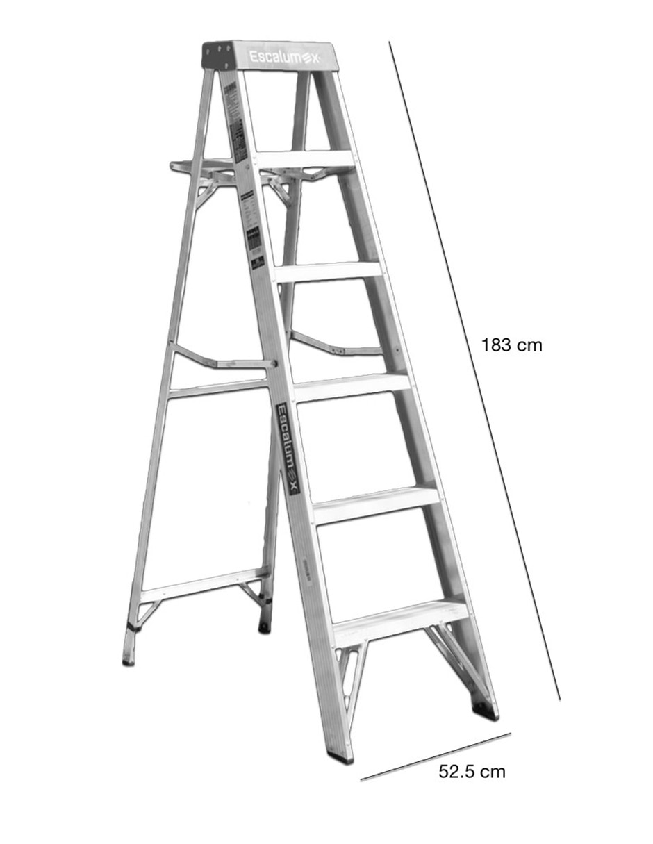 Escalera de tijera de aluminio 2