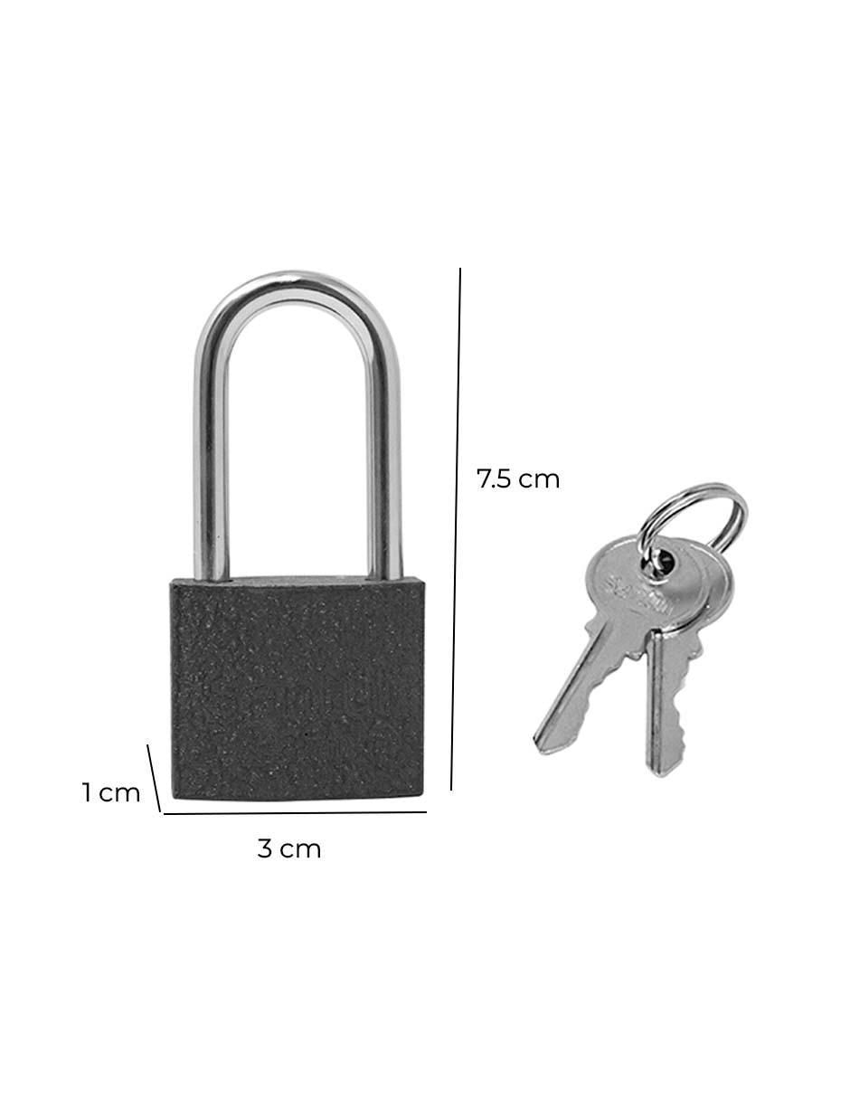 Set candados de llave para bicicleta y maleta 6