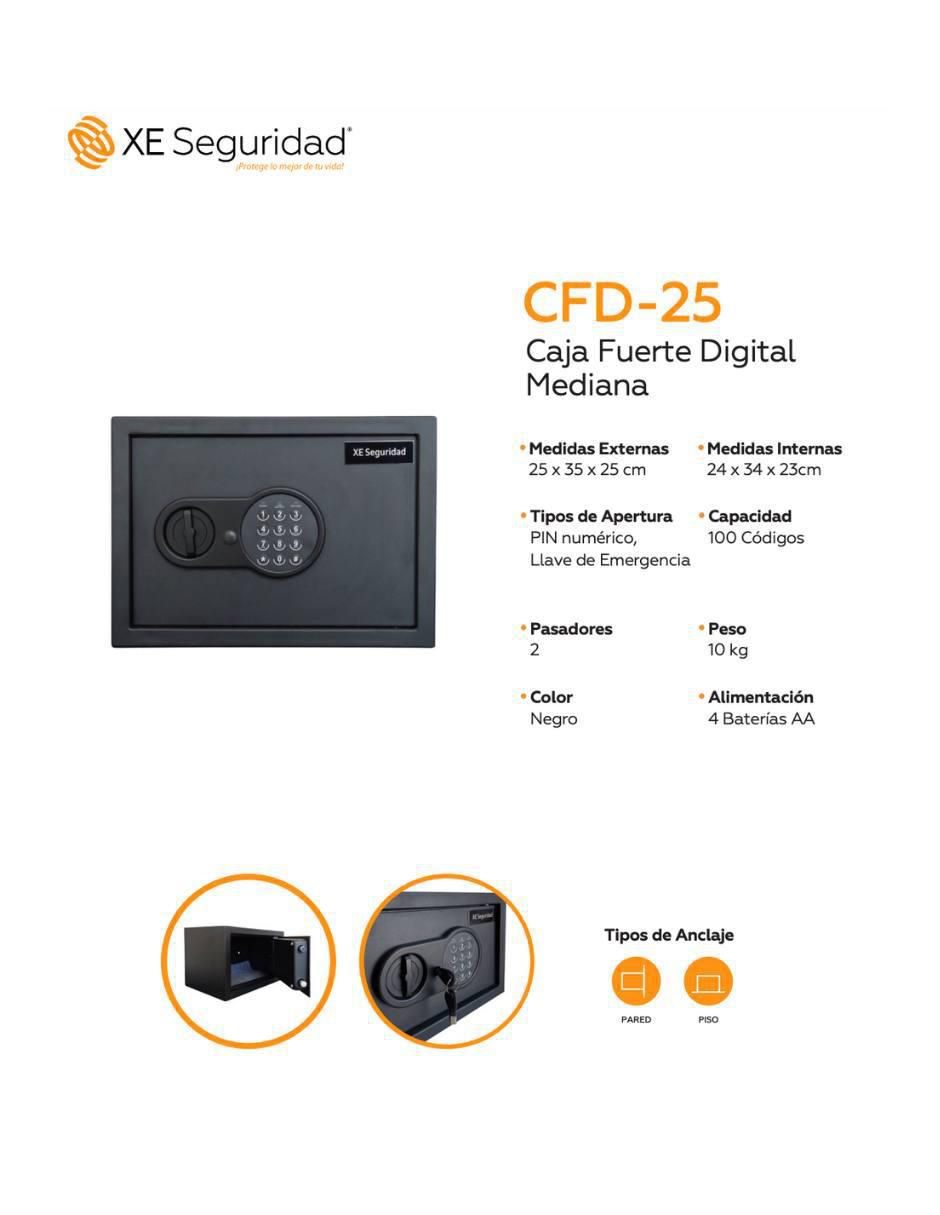 Caja fuerte manual y eléctrica 3