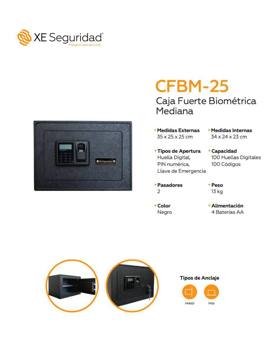 Caja fuerte manual y eléctrica 3
