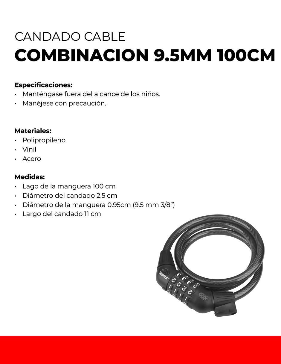 Set candado para bicicleta de combinación 5