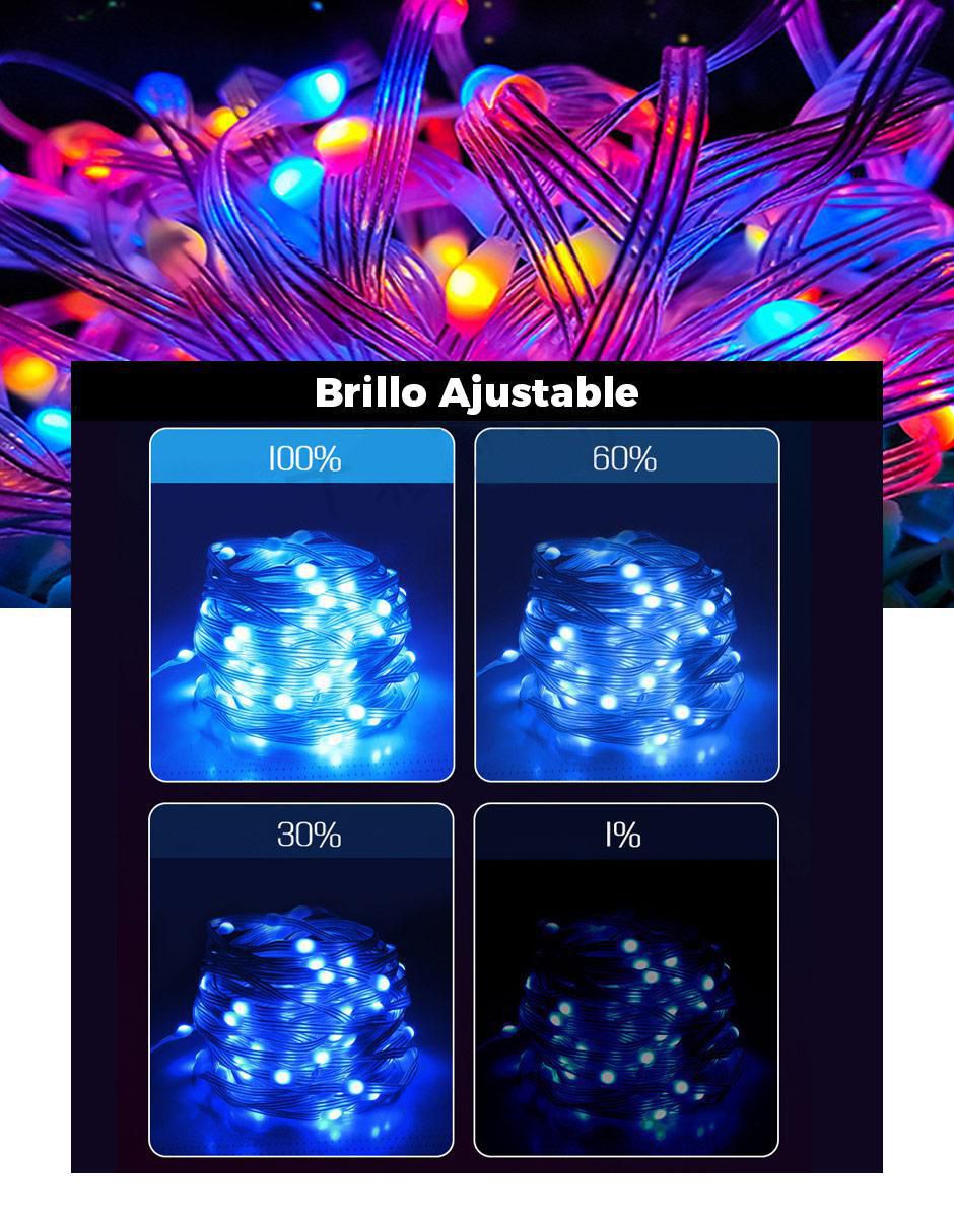 Tira led con 100 focos 8