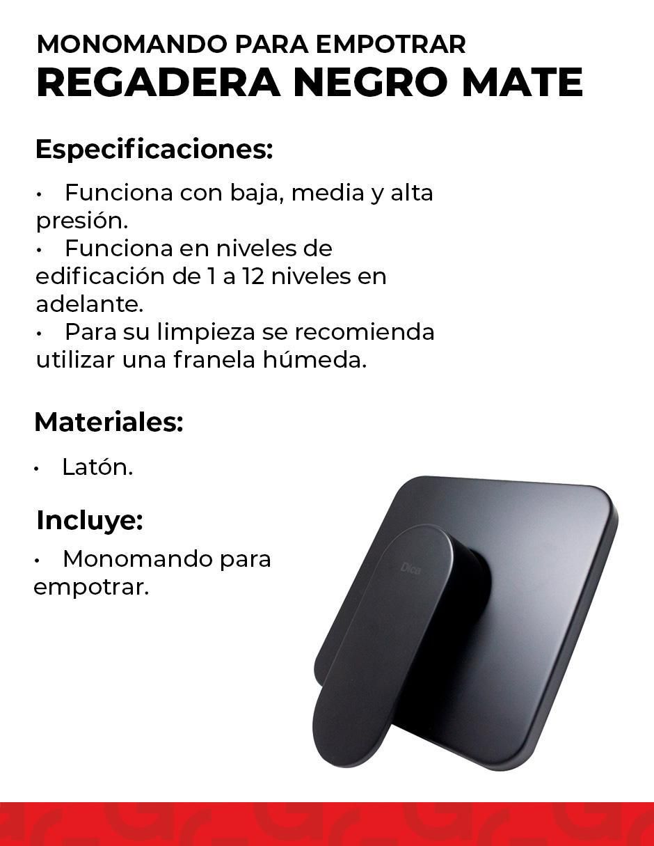Monomando para regadera 6