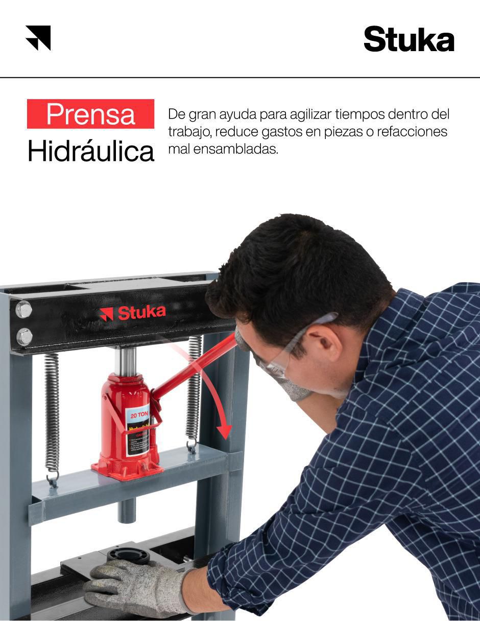 Prensa hidráulica Stuka de acero 3