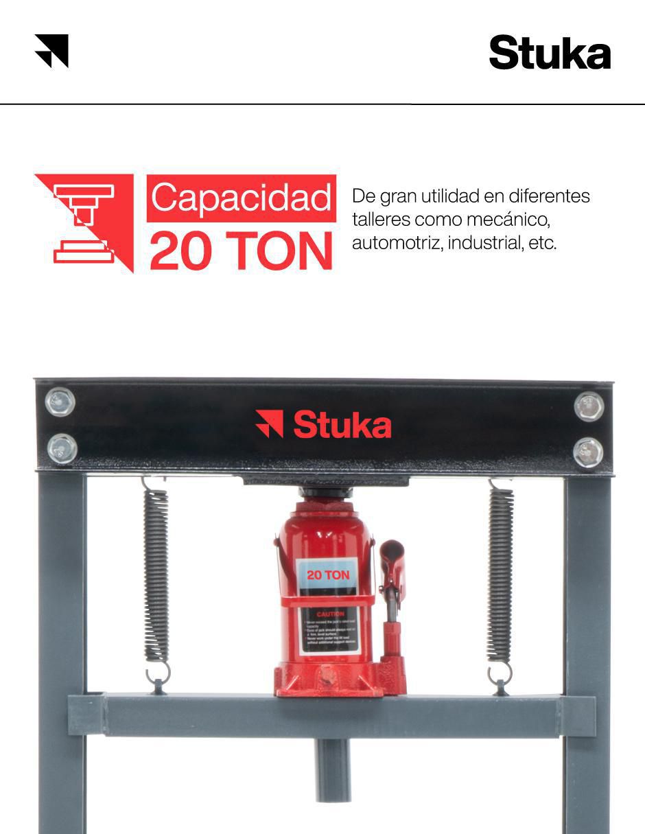 Prensa hidráulica Stuka de acero 5