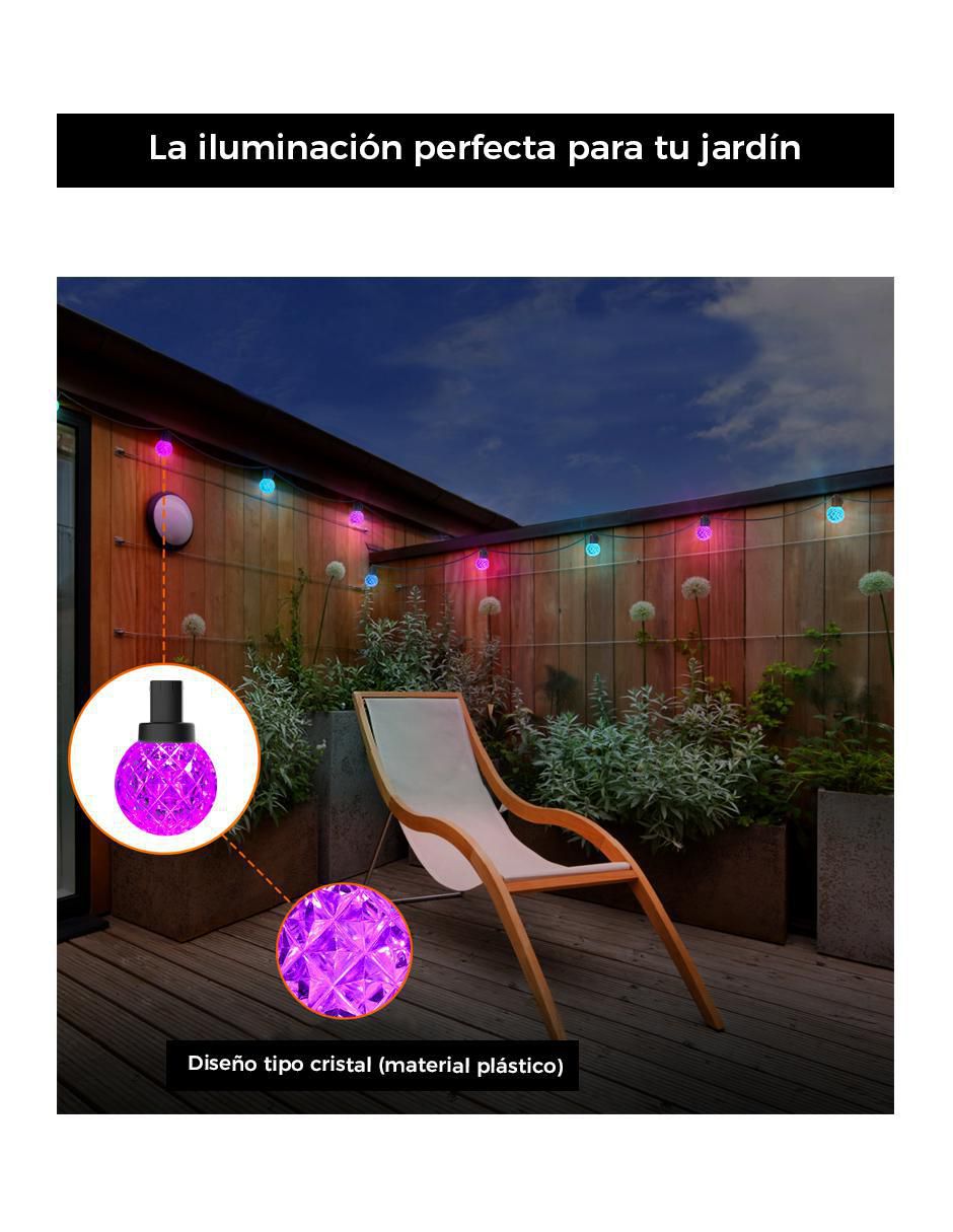 Serie de focos LED DY-BWSL11 con 25 focos 3