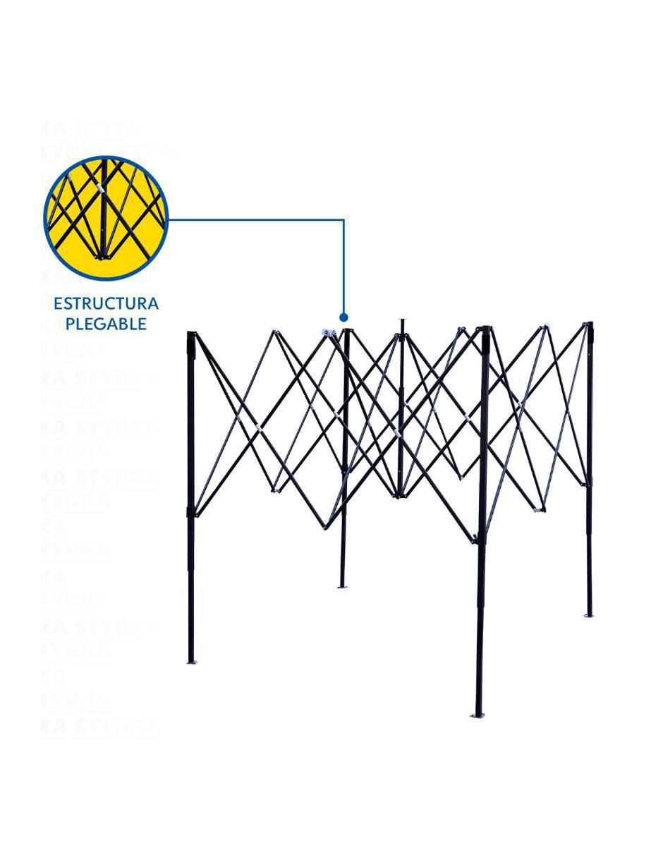 Carpa Styrka ancho 300 cm x largo 300 cm