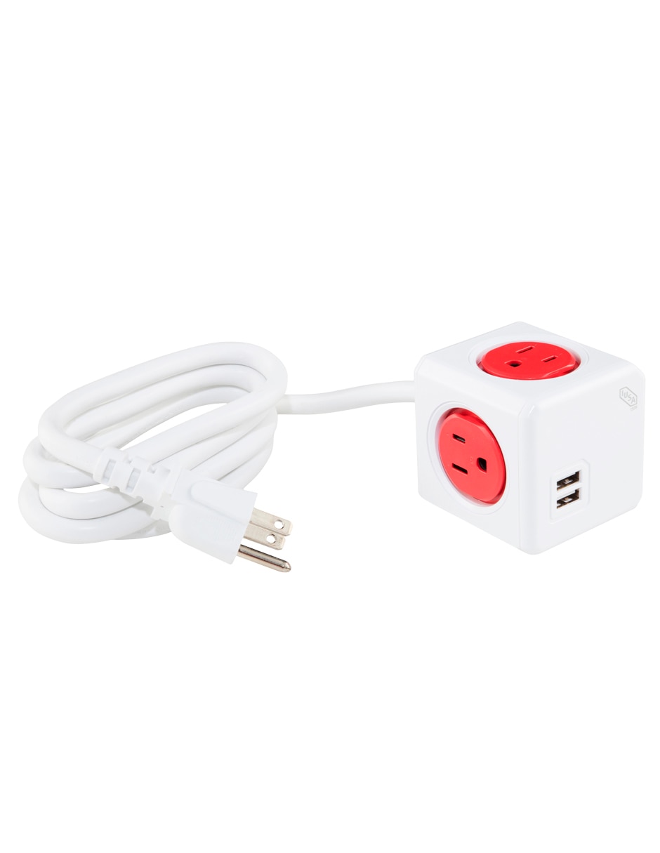 Multicontacto 616944 de 4 contactos y 2 puertos USB
