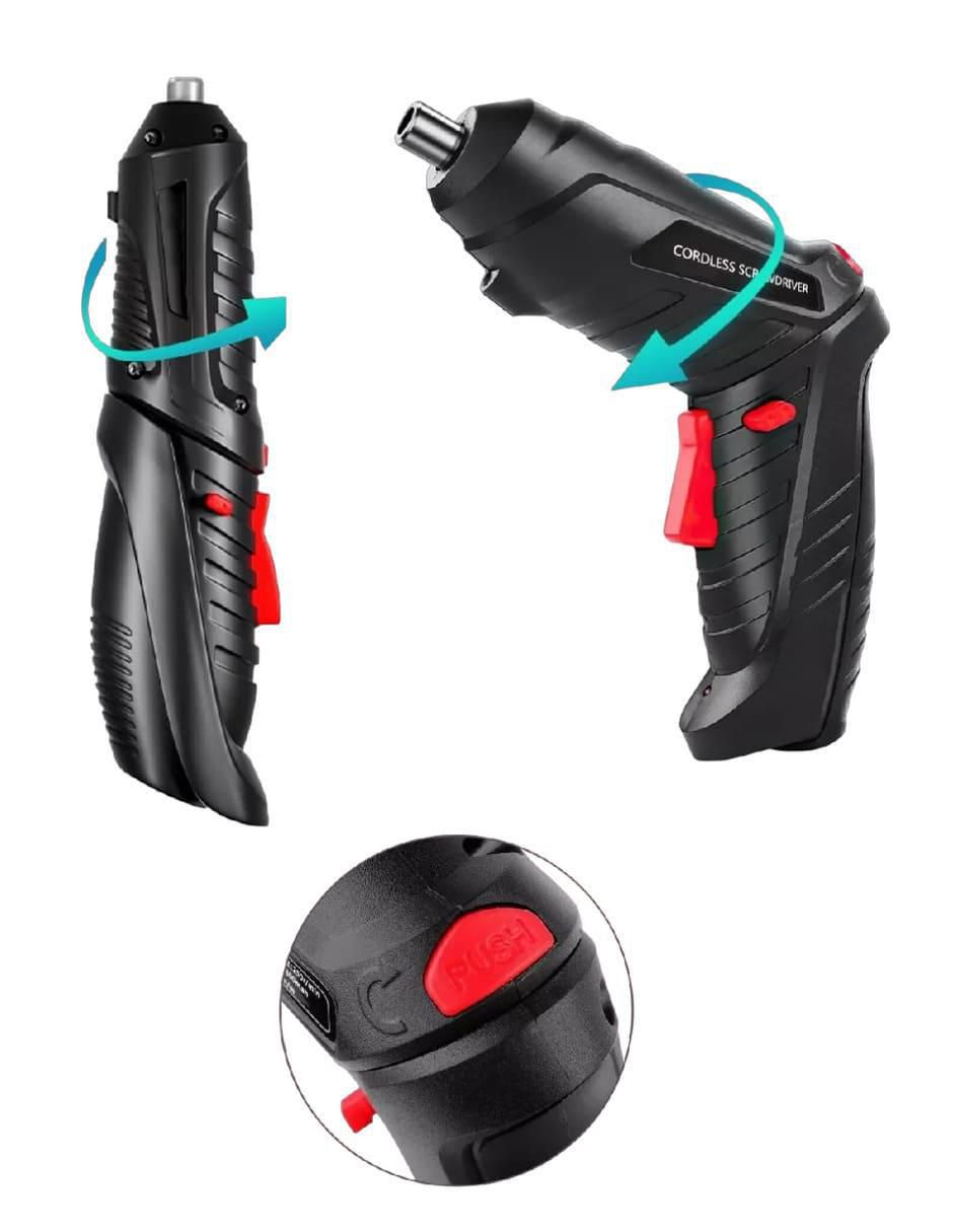 Set taladro atornillador inalámbrico genérico de 3 V 2