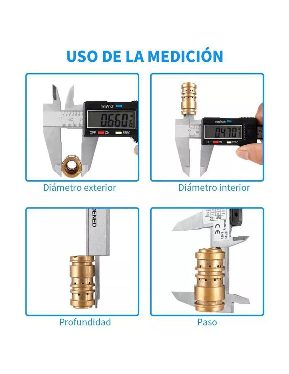 Calibrador de acero inoxidable Lab G 2