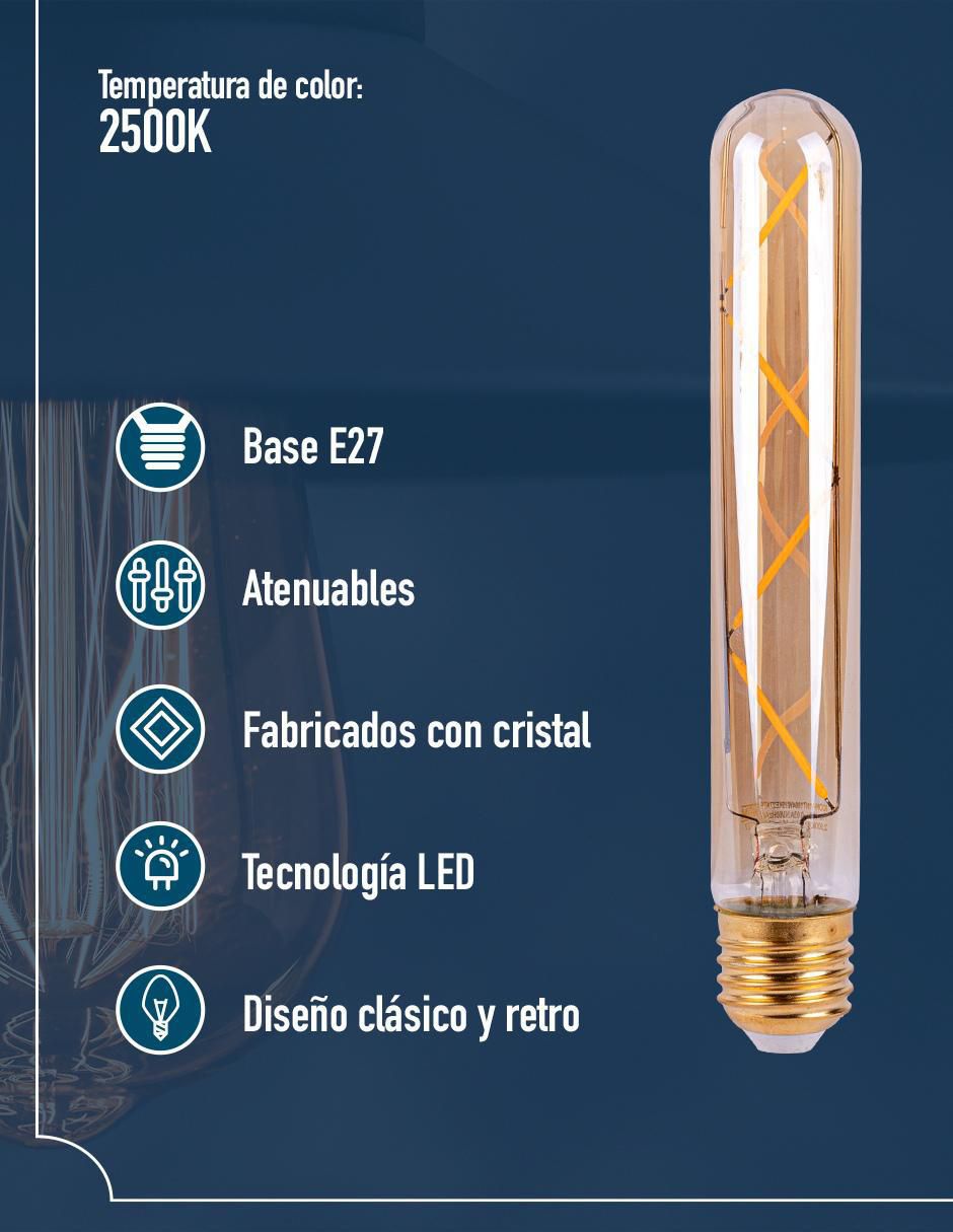 Foco vintage 4 W de consumo 4 W de iluminación 300 lm lúmenes 3