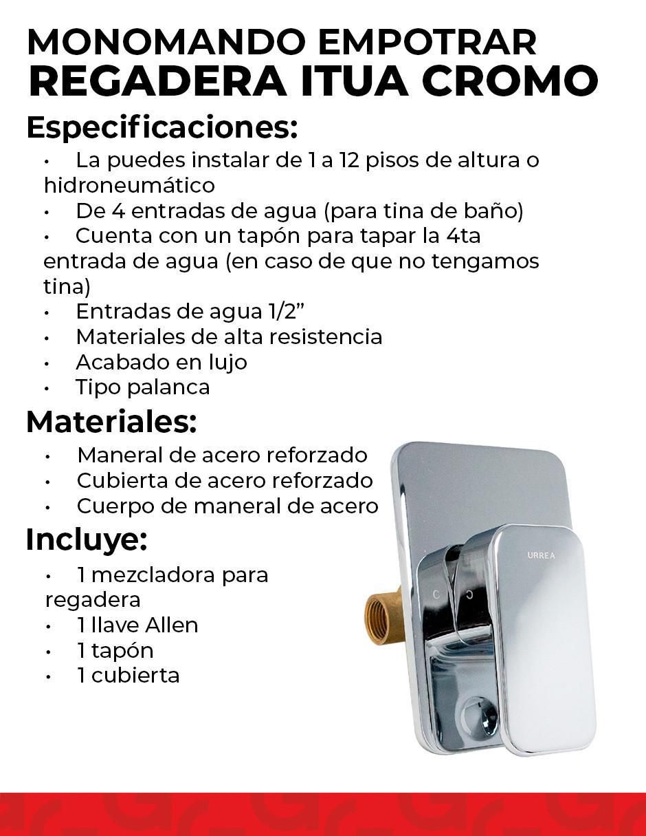 Monomando para regadera 4