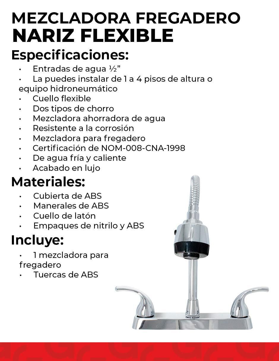 Llave mezcladora para cocina 6