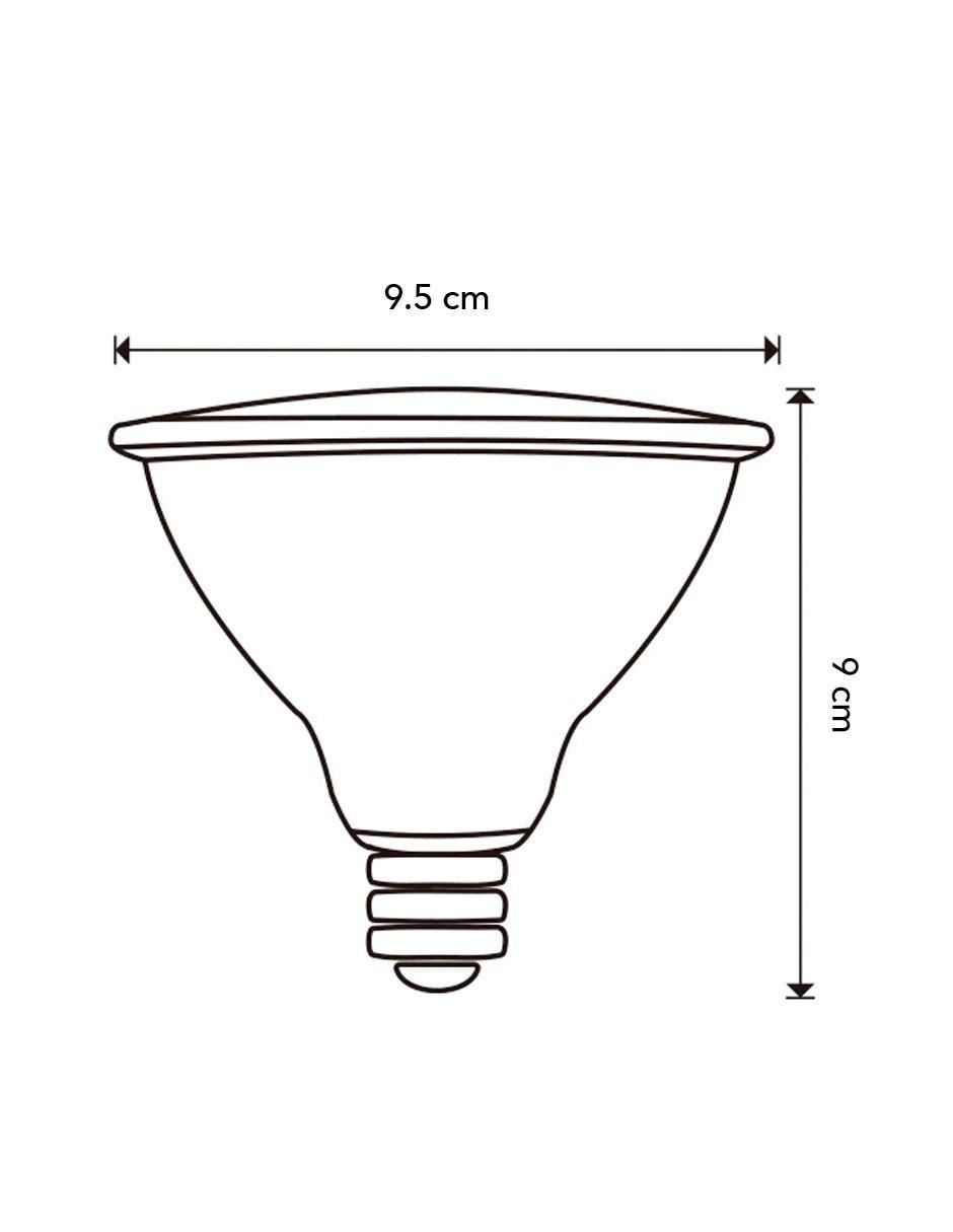 Foco led 10 W de consumo 10 W de iluminación 80 lm lúmenes 7