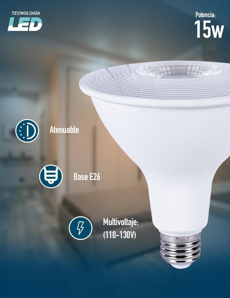 Foco LED 15 W de consumo 15 W de iluminación 97 lm lúmenes 5