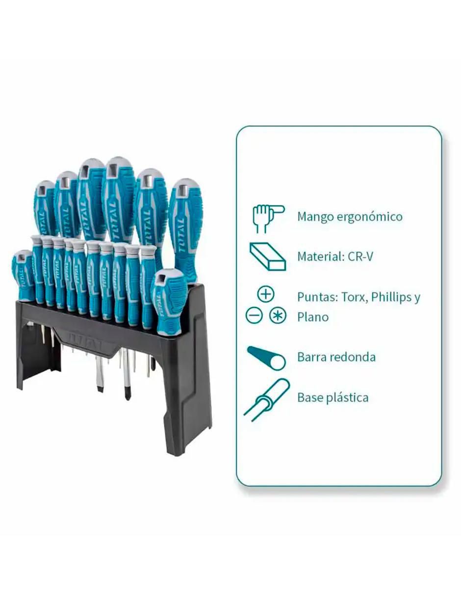 Set de desarmadores CR-C 18 piezas 2