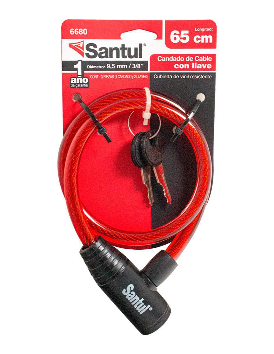 Candado de cable de llave