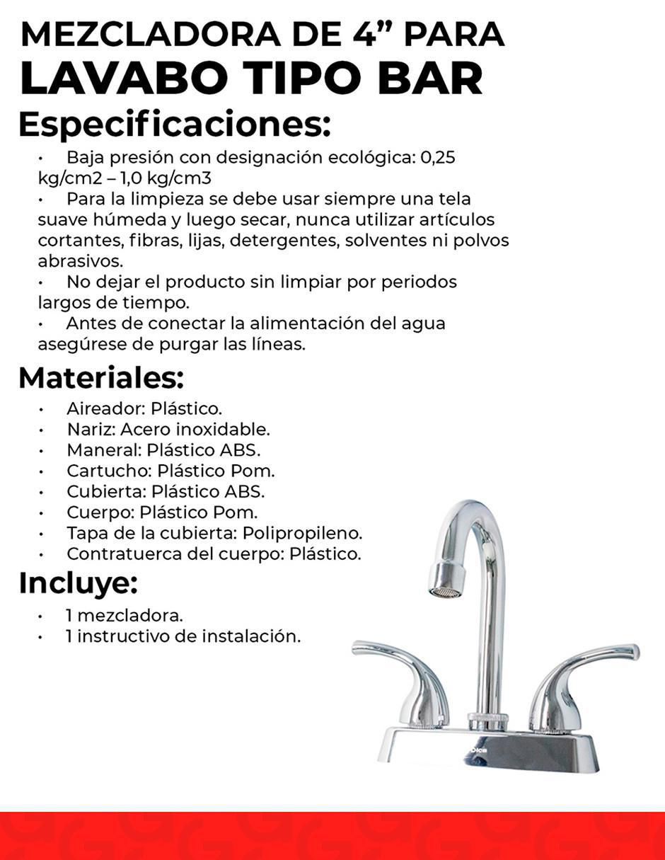 Llave mezcladora para lavabo 7
