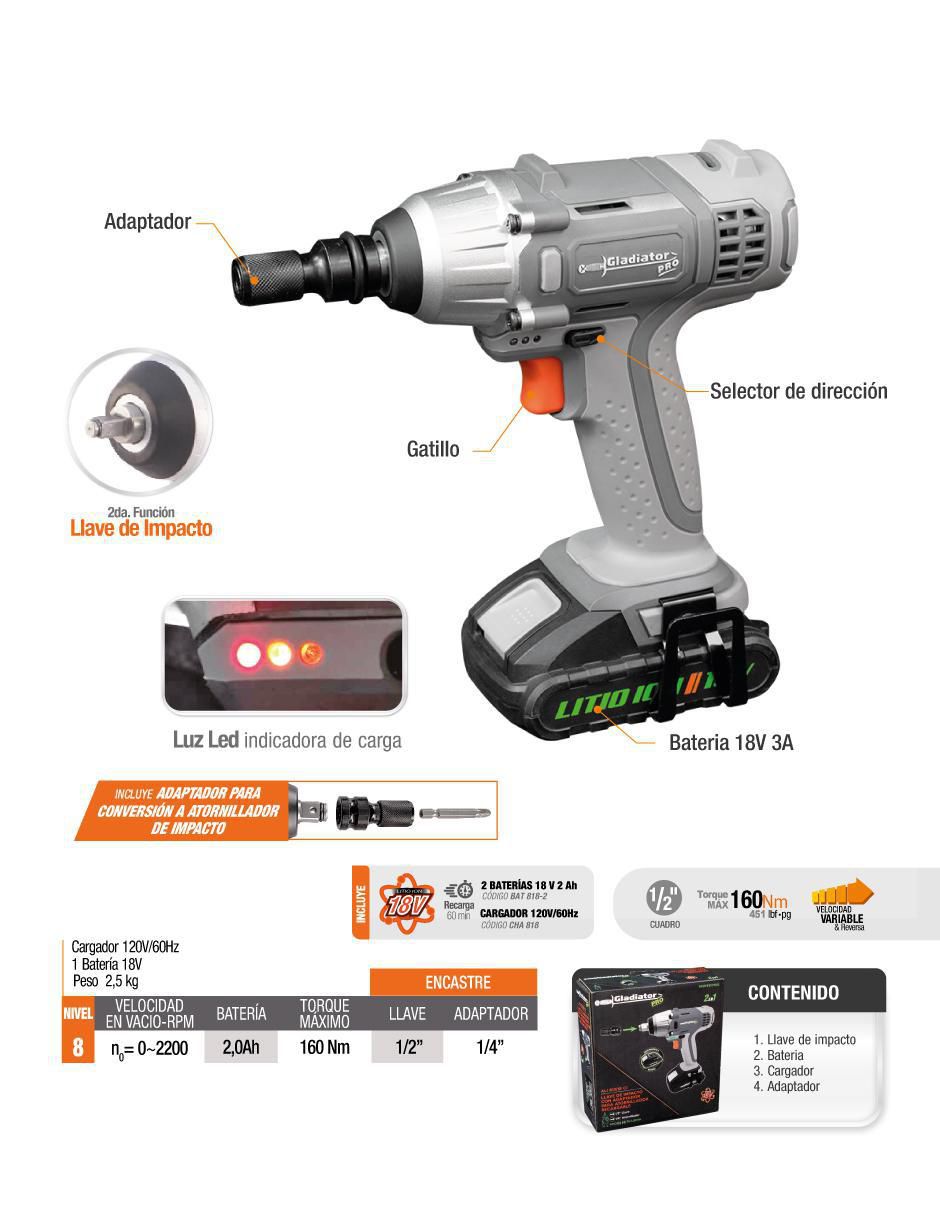 Llave de impacto 5