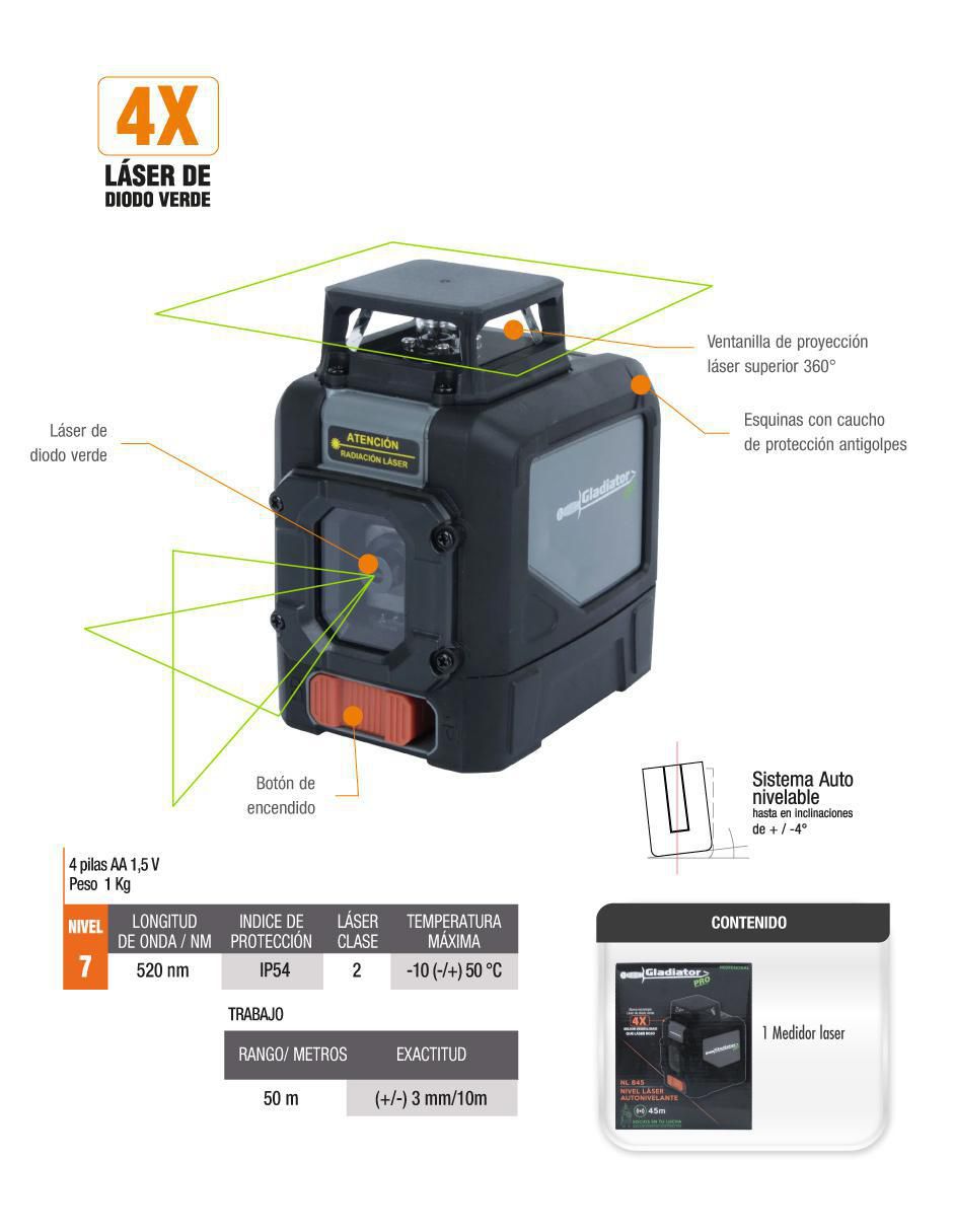Nivel electrónico láser 5