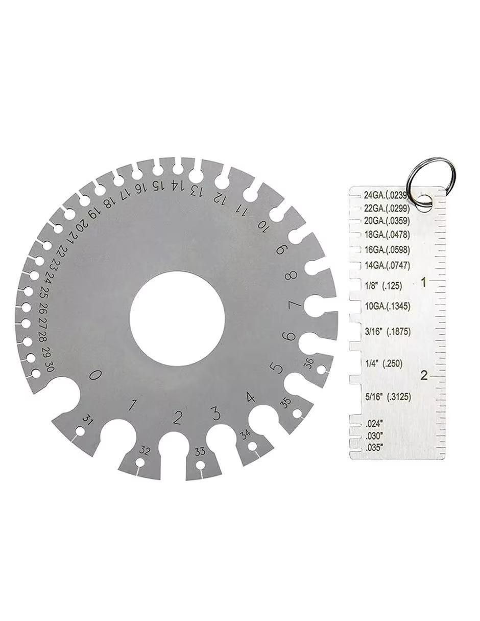 Calibrador de acero inoxidable