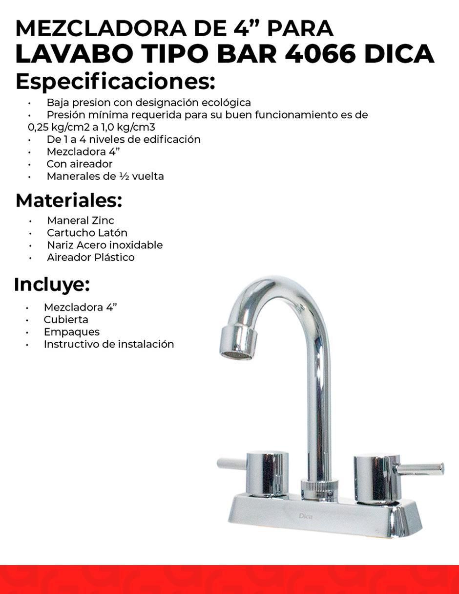 Llave mezcladora para lavabo 5