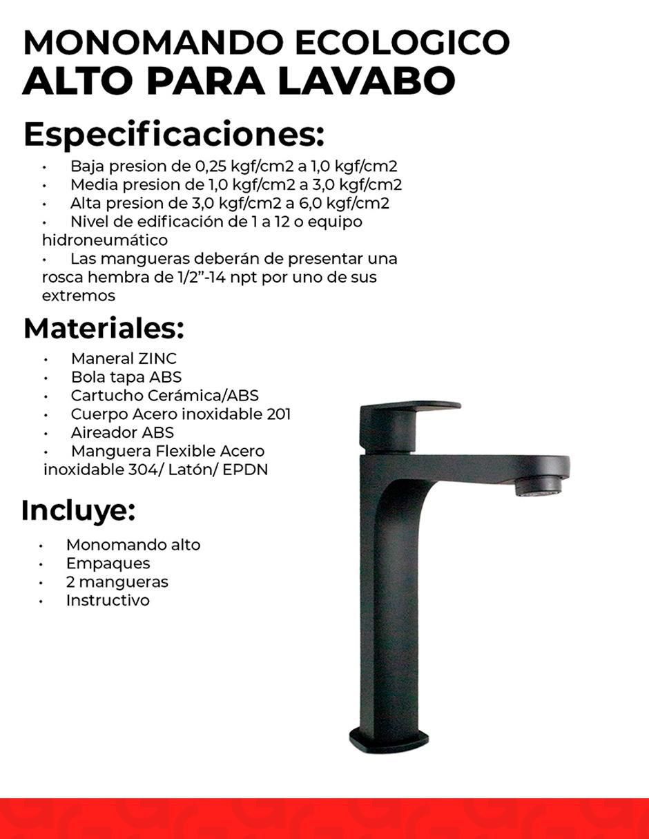 Monomando para lavabo 4