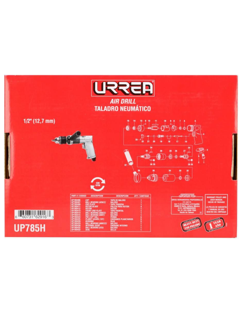 Taladro UP785H de 110 - 120 V 9