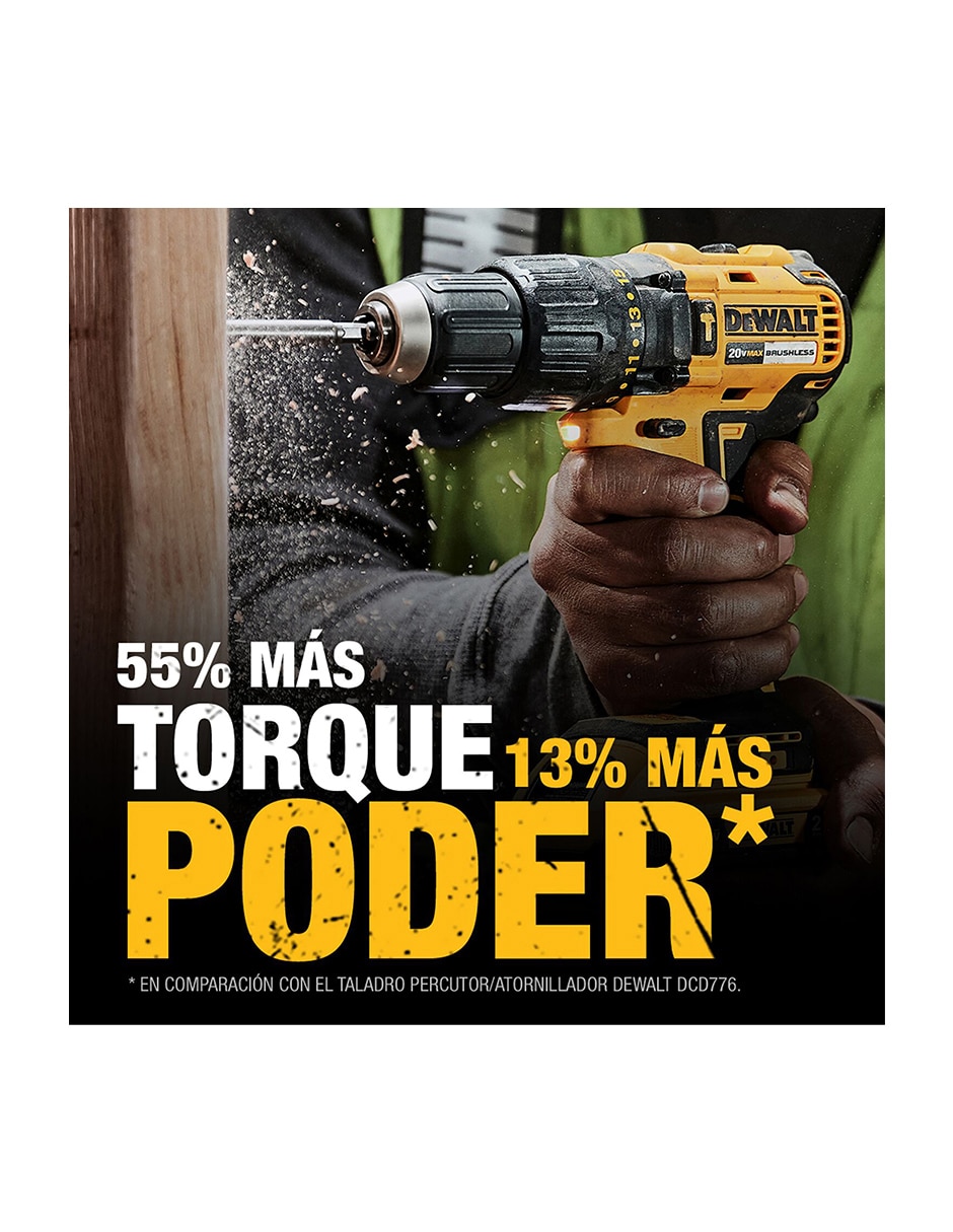 Set taladro atornillador inalámbrico DCD7781S2A-B3 de 100 - 240 V 12