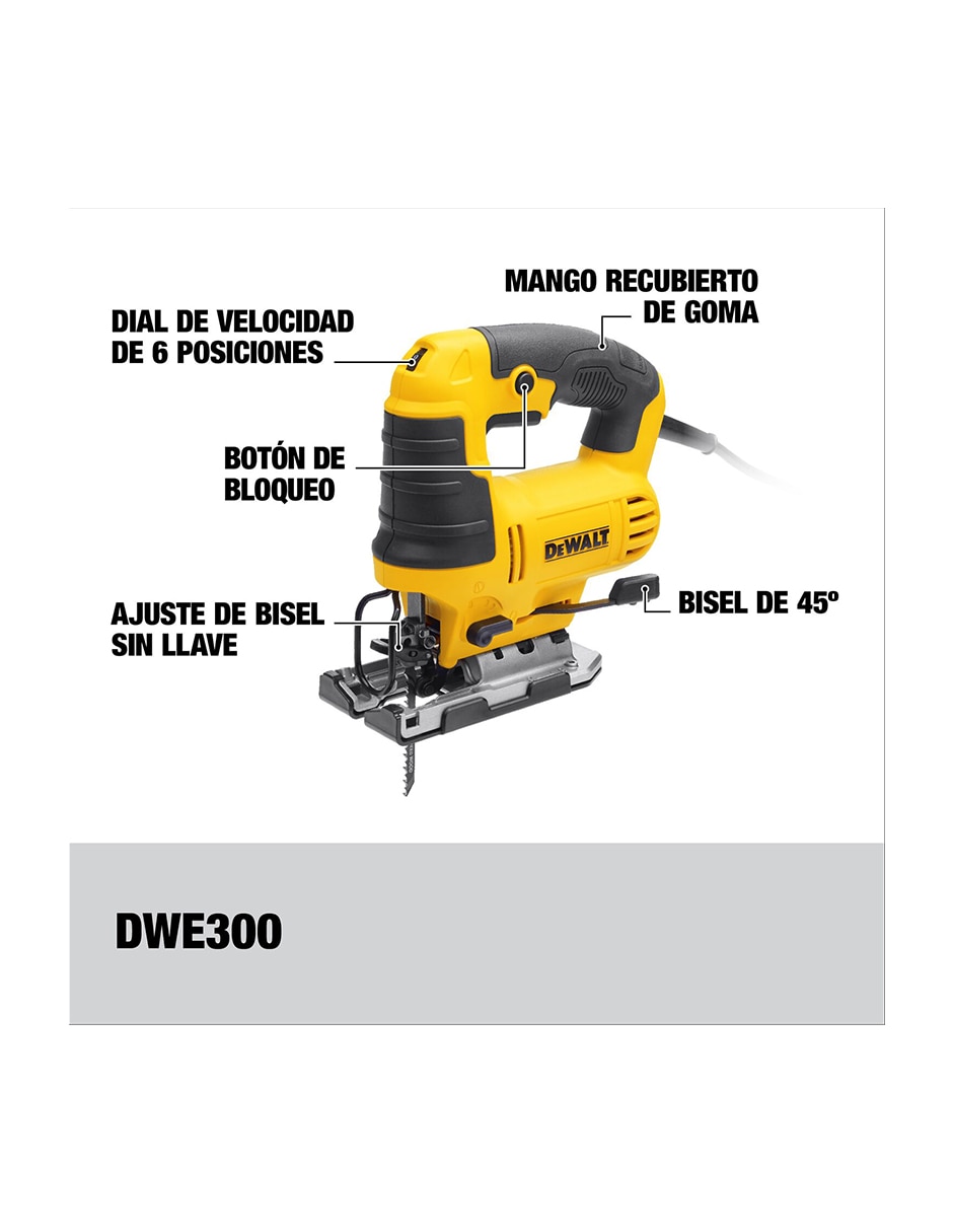 Sierra caladora DWE300-B3 650 W 2