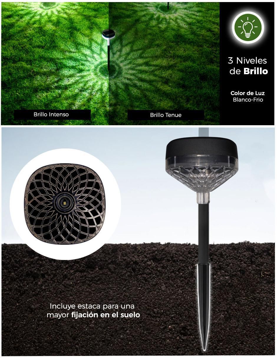 Lámpara solar LED 4 piezas 4