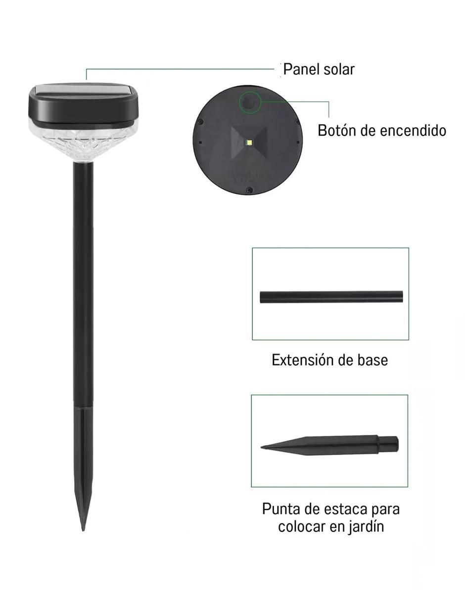 Lámpara solar LED 4 piezas 6