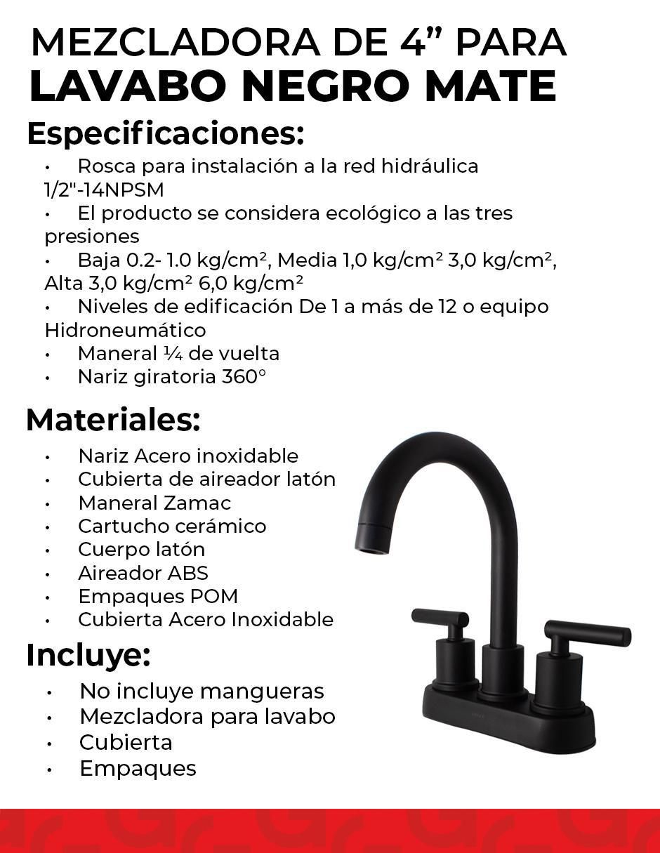 Llave mezcladora para lavabo 7